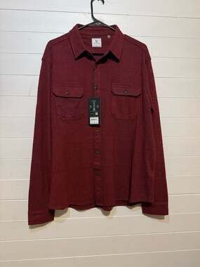 7 Diamonds Generation 4-Way Stretch Double-Knit Jacquard Shirt in Red